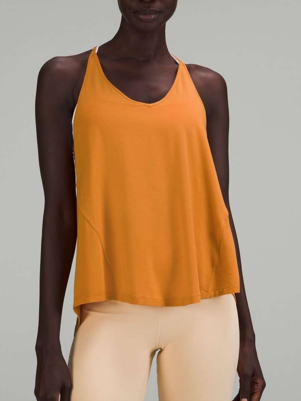 Lululemon Modal-Silk Yoga Tank Top Autumn Orange